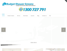Tablet Screenshot of budgetshowerscreensbrisbane.com.au